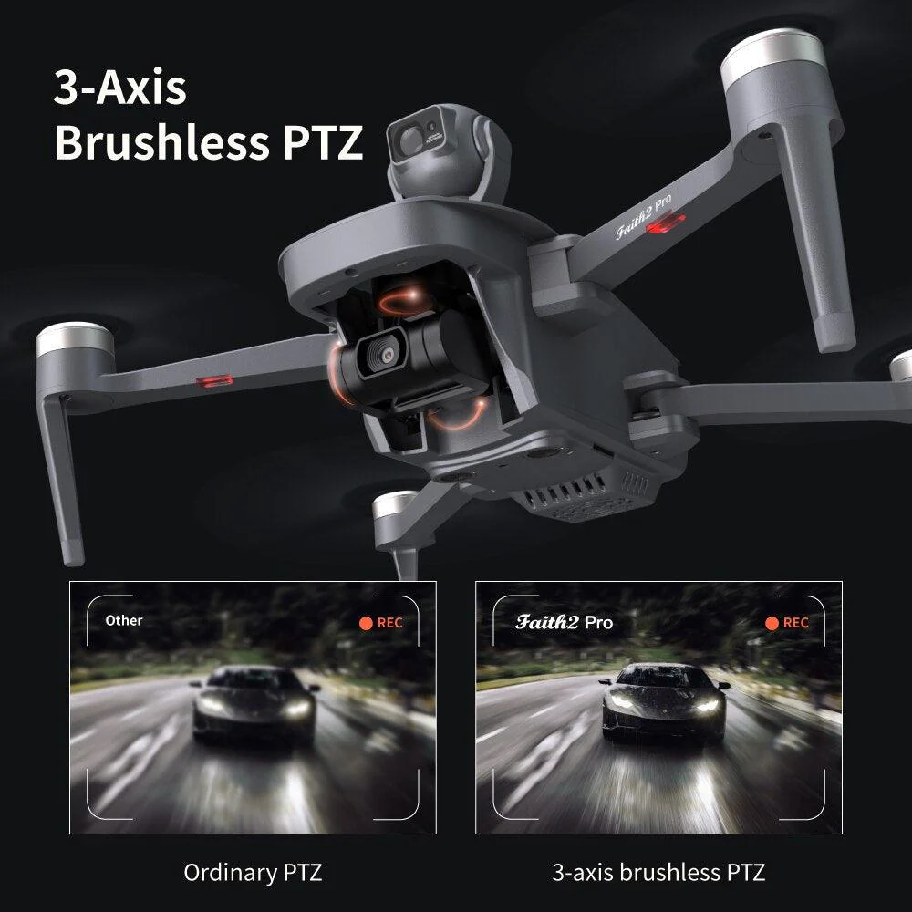 CFLY Faith 2pro Drone - 3-Axis Gimbal Camera,4K Video 5 Directions of Obstacle Sensing,32 Mins Flight Time,6km Video Transmission