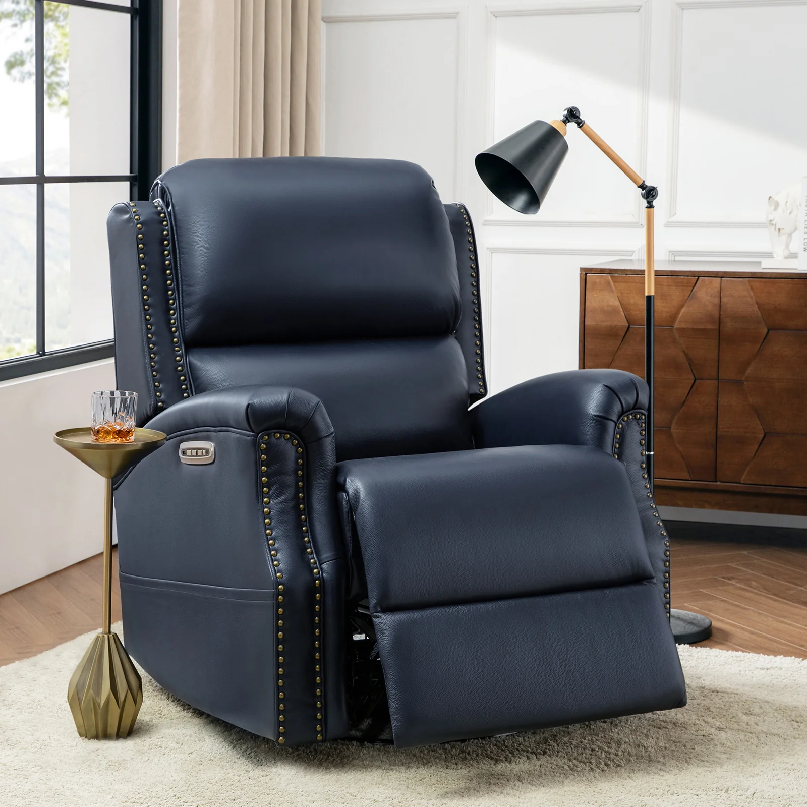 Andreas Recliner in Navy