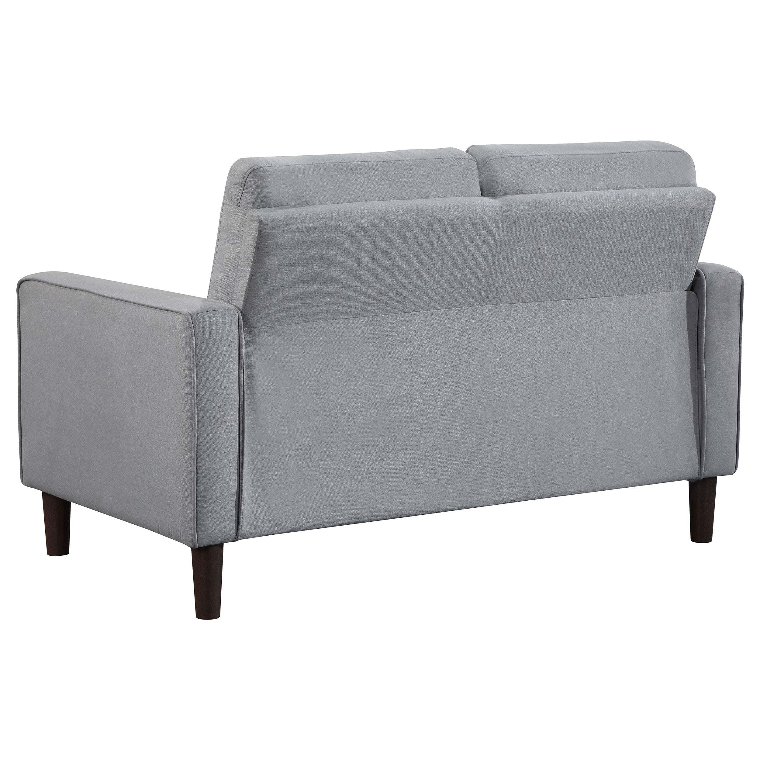 Bowen Upholstered Track Arm Tufted Loveseat Beige