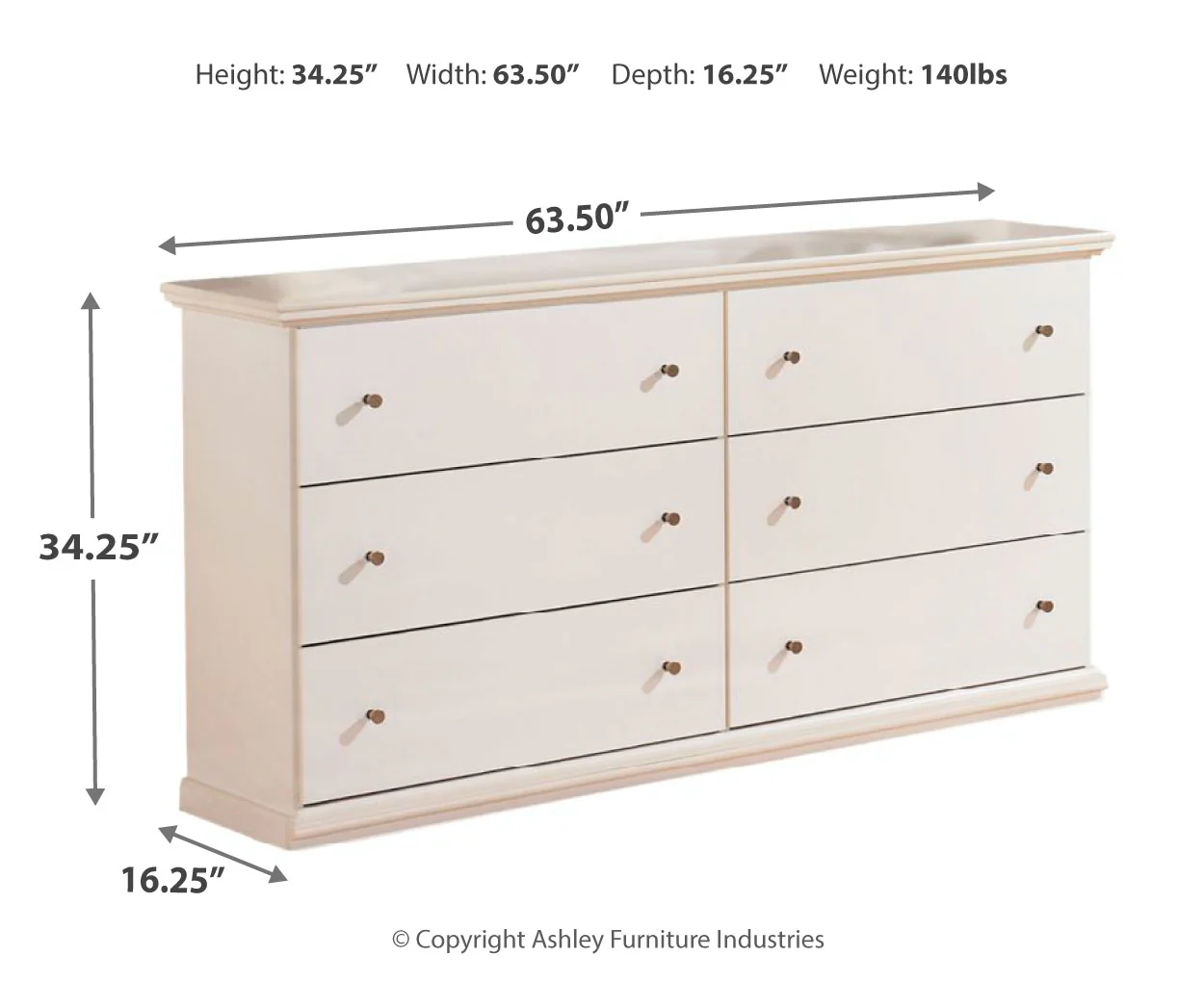 Bostwick Shoals Six Drawer Dresser