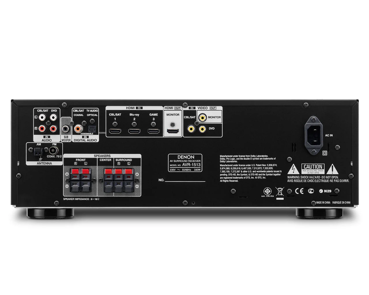Denon AVR-1513 220 Volt AV Receiver