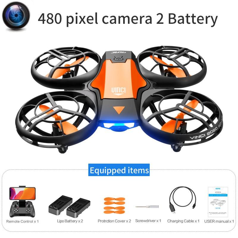 4DRC V8 Mini Drone - 4K 1080P HD Wide Angle Camera WiFi FPVDrone Height Keep Foldable Quadcopter Toy Gift