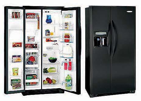 Frigidaire GLSE28V9GB 220 Volts 26 cu. ft. Black Side by Side Refrigerator 220/240 Volt