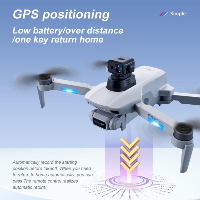 F8S Drone - GPS 8K HD Professional Dual Camera Distance 2000M 5G Wifi FPV Brushless Motor Folding Quadcopter Rc Gift Toys Professional Camera Drone