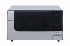 Sharp R-397S 220 Volt Stainless Steel Family Size Microwave Oven