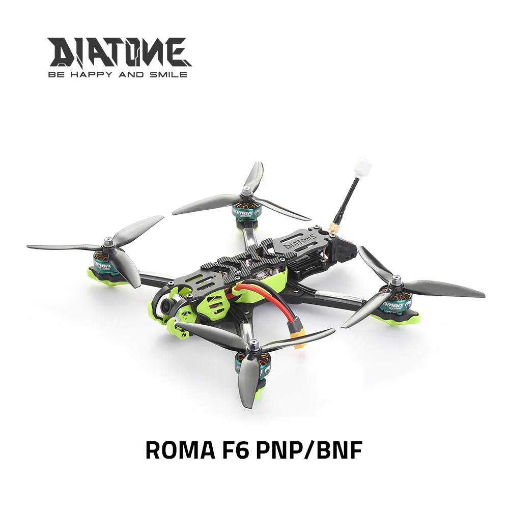 DIATONE ROMA F6 - 6inch PNP/BNF  with F7 55A 128K 2306.5 Brushless Motors FPV Drone Quadcopter with MSR/TBS/Frysky Receiver
