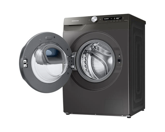 Samsung 220 volt washer front load silver 9 KG with ADD WASH WW90T55/220V/S1GR Silver Graphite Steam Wash Inverter 220v 240 volts 50 hz