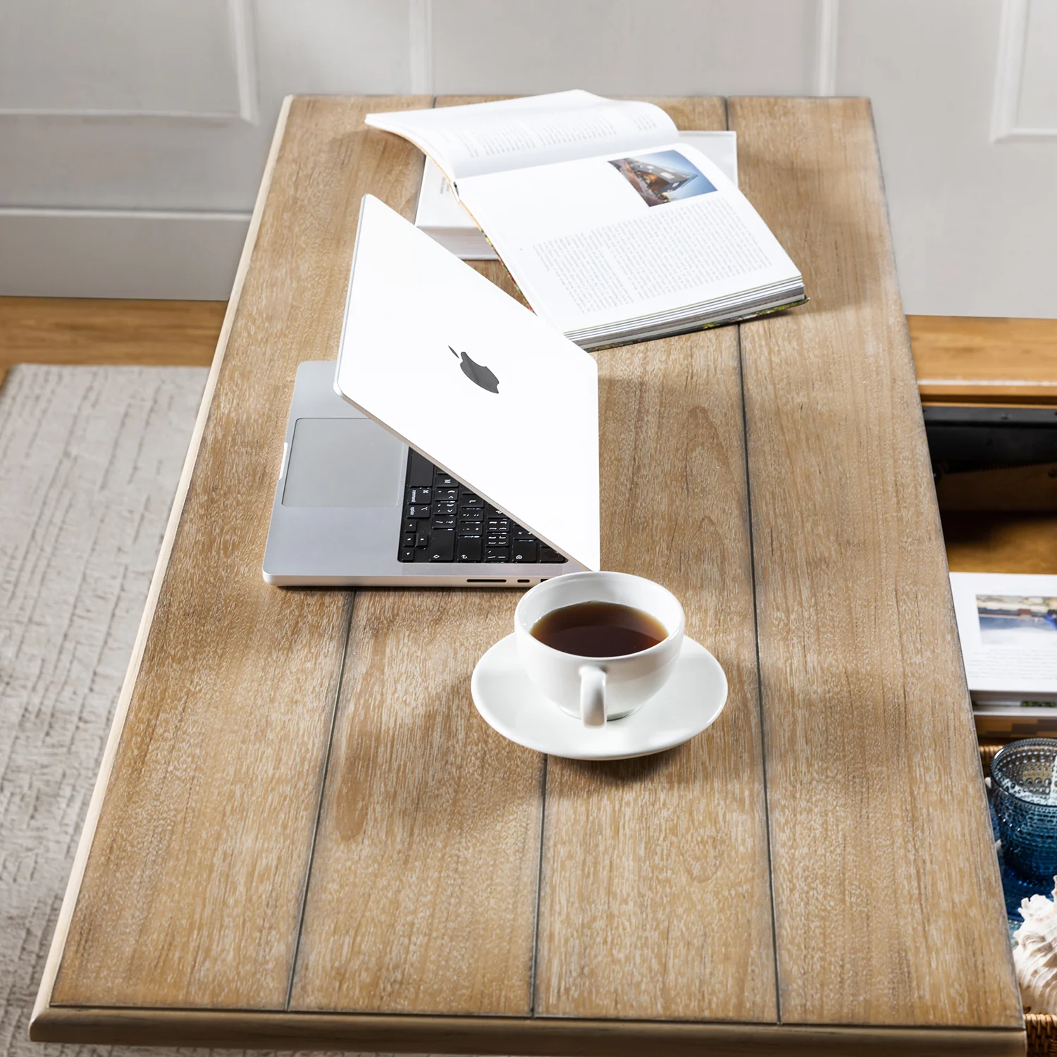 Angelica Lift Top Coffee Table in Acorn