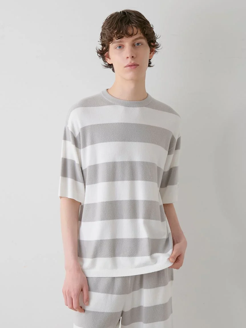 Mens Smoothie Stripe Crew Neck Shirt