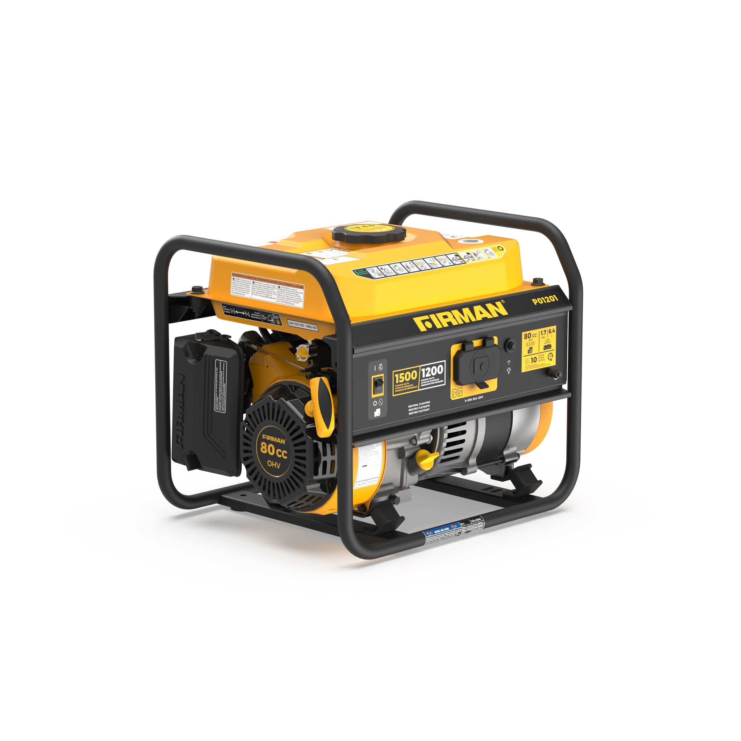 Gas Portable Generator 1500W Recoil Start