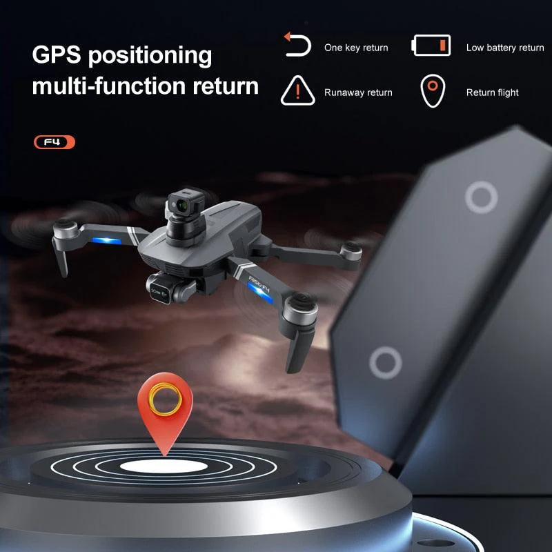 F4S Drone -  6K HD ESC Camera GPS WIFI FPV Brushless  Obstacle Avoidance Four Axis Foldable Remote Control Helicopter Toy Boy Professional Camera Drone