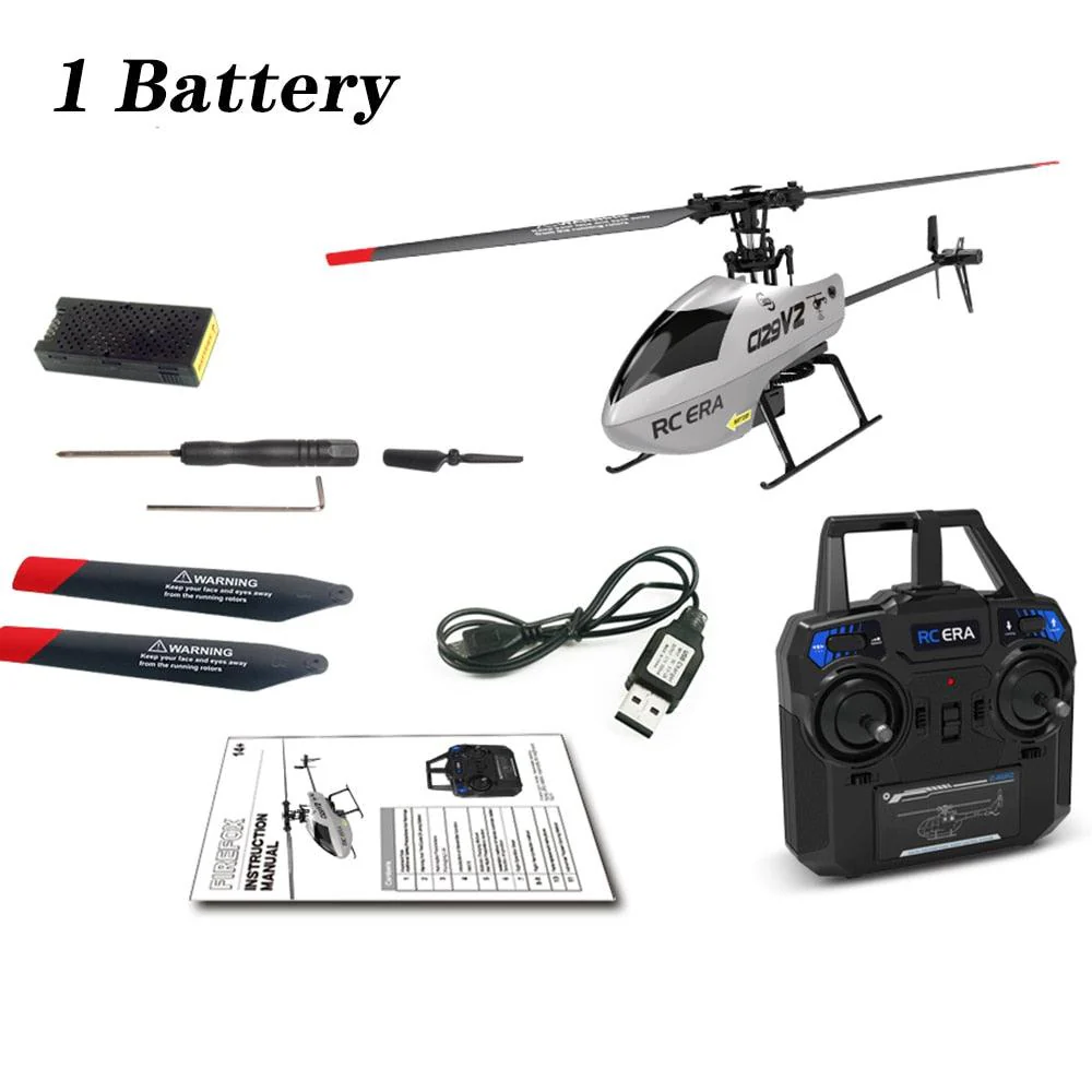 C129 V2 RC Helicopter - 6 Channel Remote Controller Helicopter Charging Toy Drone Model UAV Outdoor Aircraft RC Toy