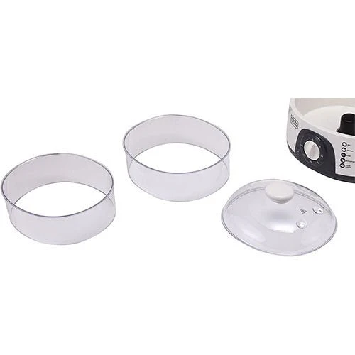 Black & Decker 220 volt steamer HS6000 10 liter 3 tier White food steamer  220v 240 volts 50 hz