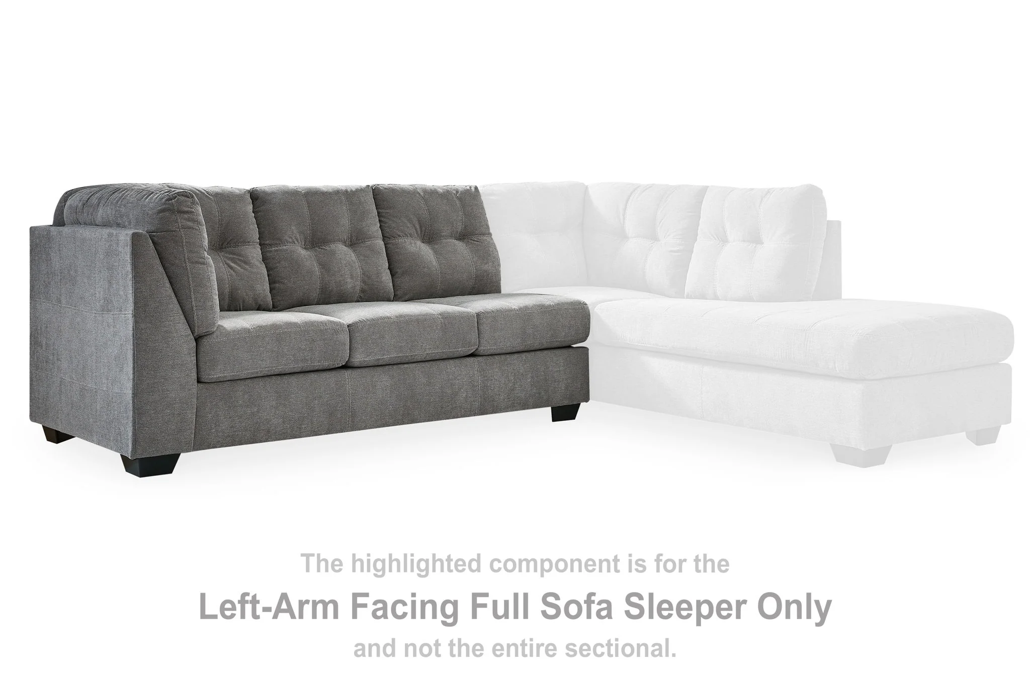 Marleton - Laf Full Sofa Sleeper - Gray