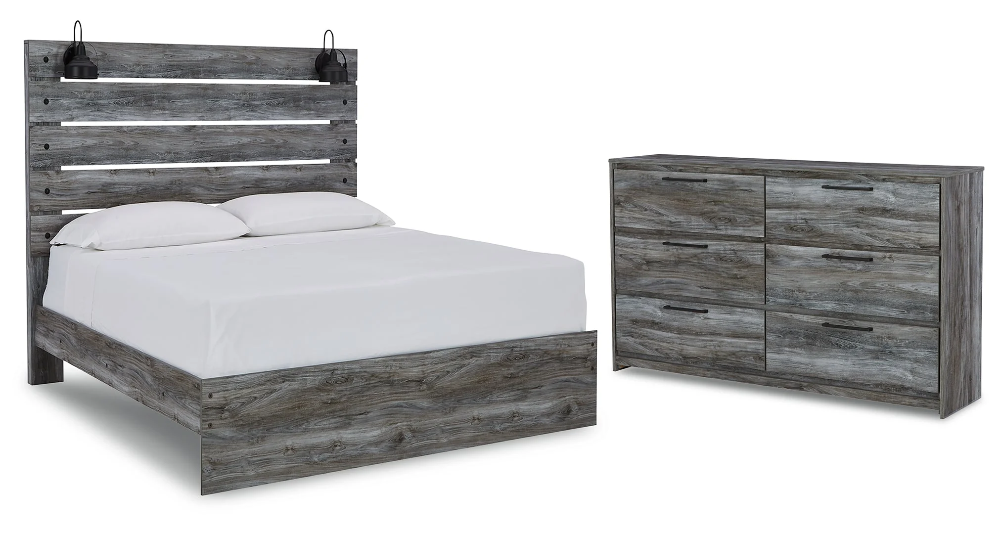 Baystorm Grey Panel Bedroom Set