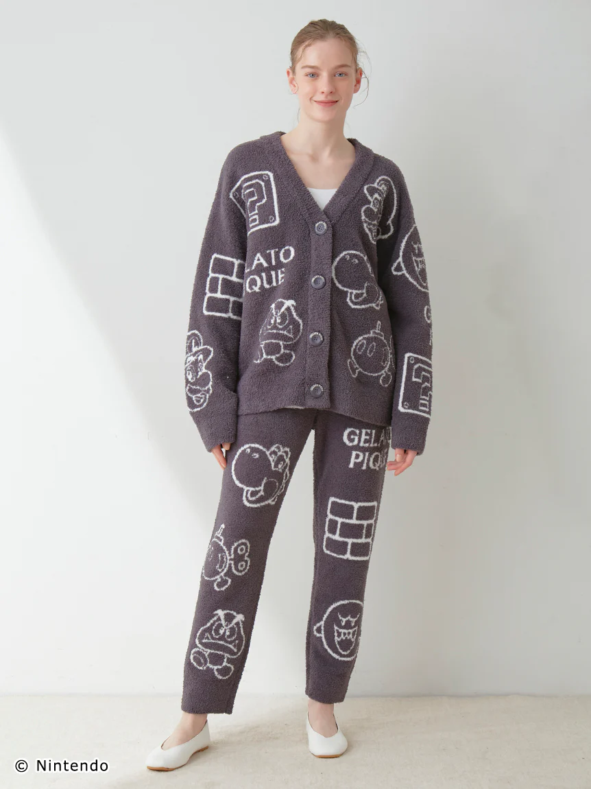 SUPER MARIO™️ WOMENS Baby Moco Character Patterned Jacquard Cardigan