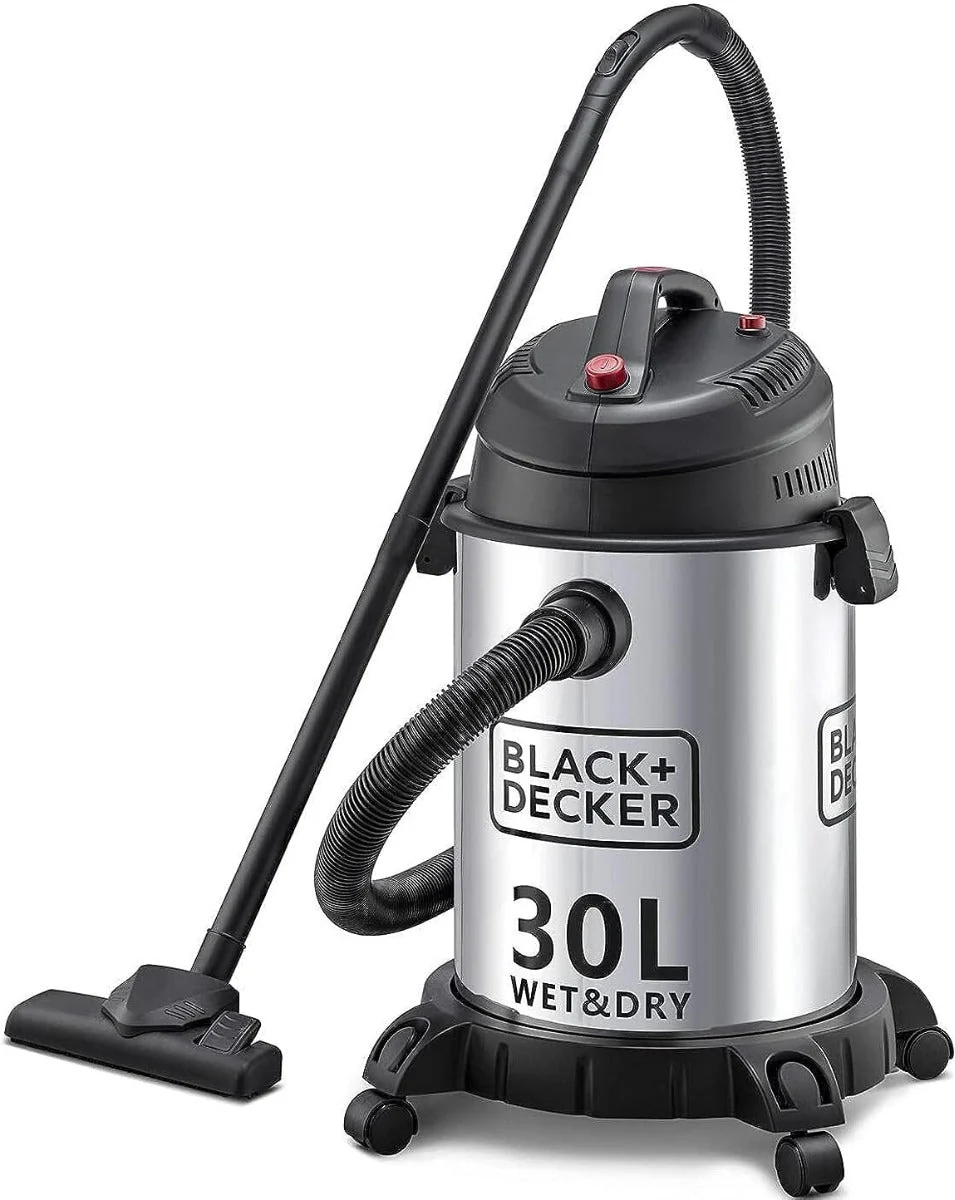 Black & Decker 220 volts wet dry shop vac 30 Liter WV1450-B5 1600 Watts 30L Stainless Steel Wet & Dry Drum vacuum   220v 240 volt 50 hz