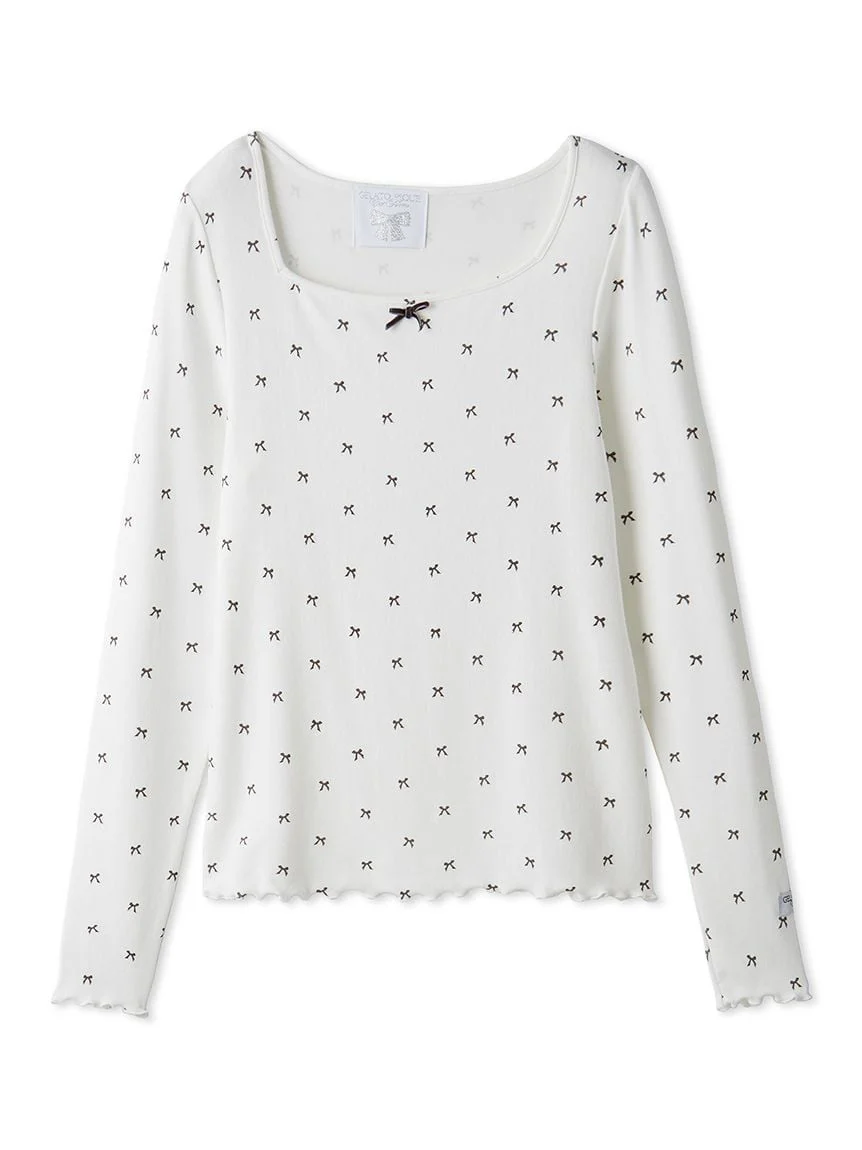 Soft Ribbed Ribbon Pullover