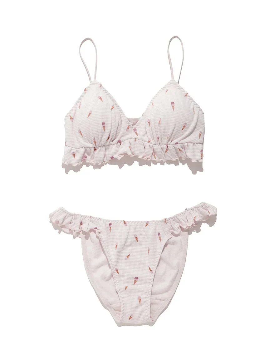 Ice Cream Waffle Bra & Underwear Set