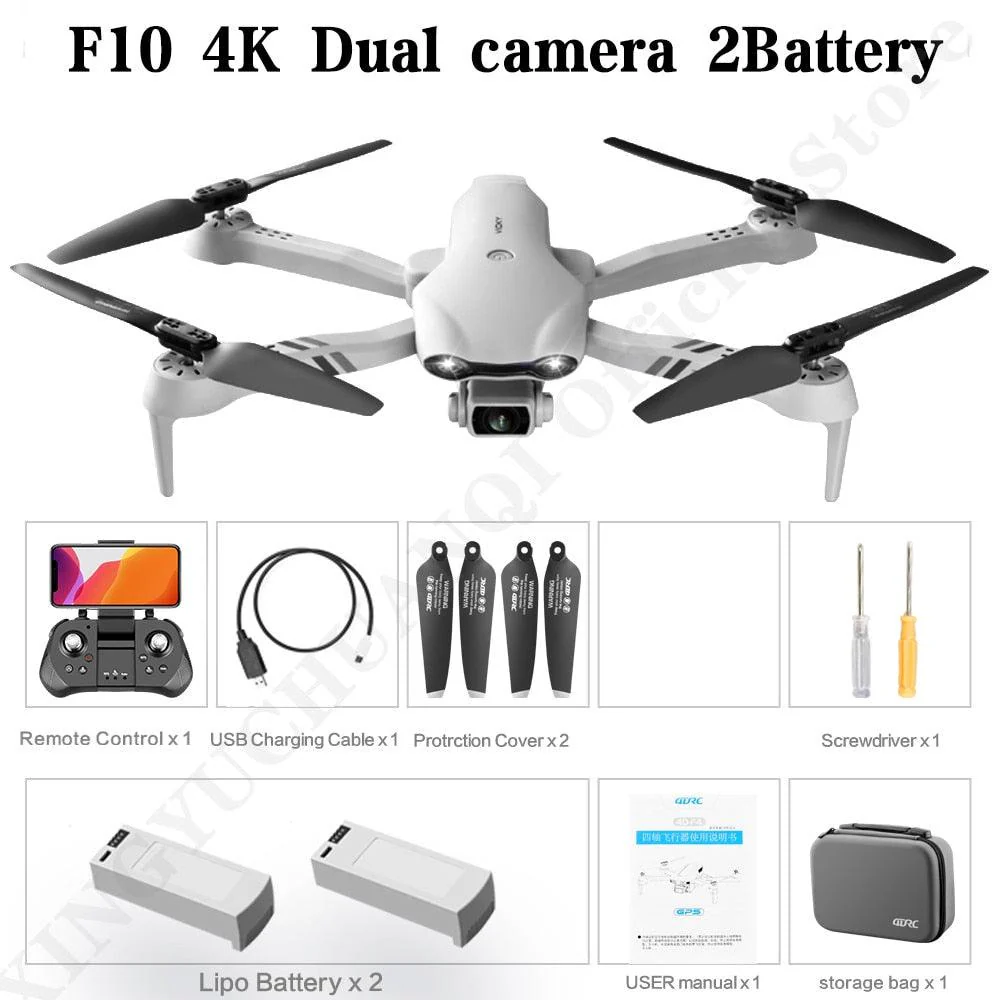4DRC New 4K HD Dual Camera GPS 5G WIFI Wide Angle FPV Real-time Transmission RC Distance 2km Professional Drone Dron Gift Toys
