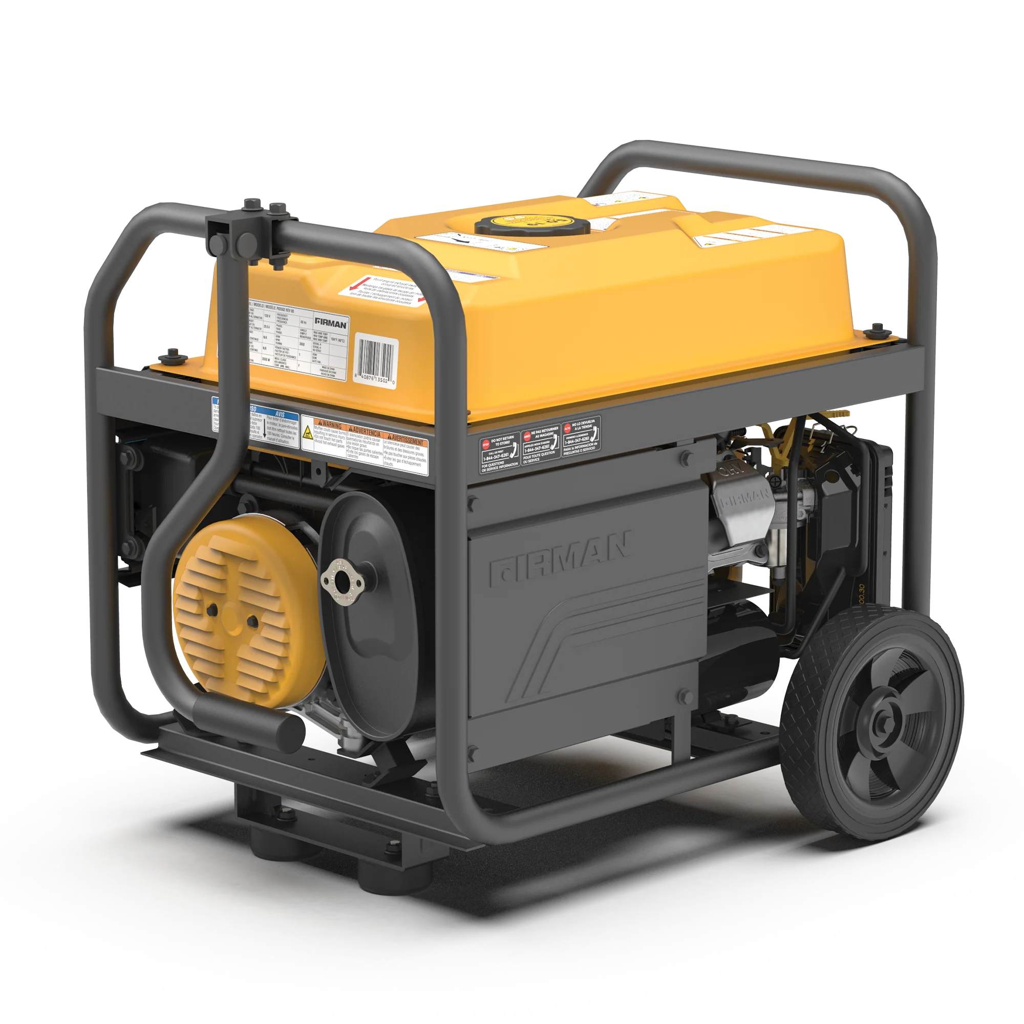 Gas Portable Generator 4450W Recoil Start 120V