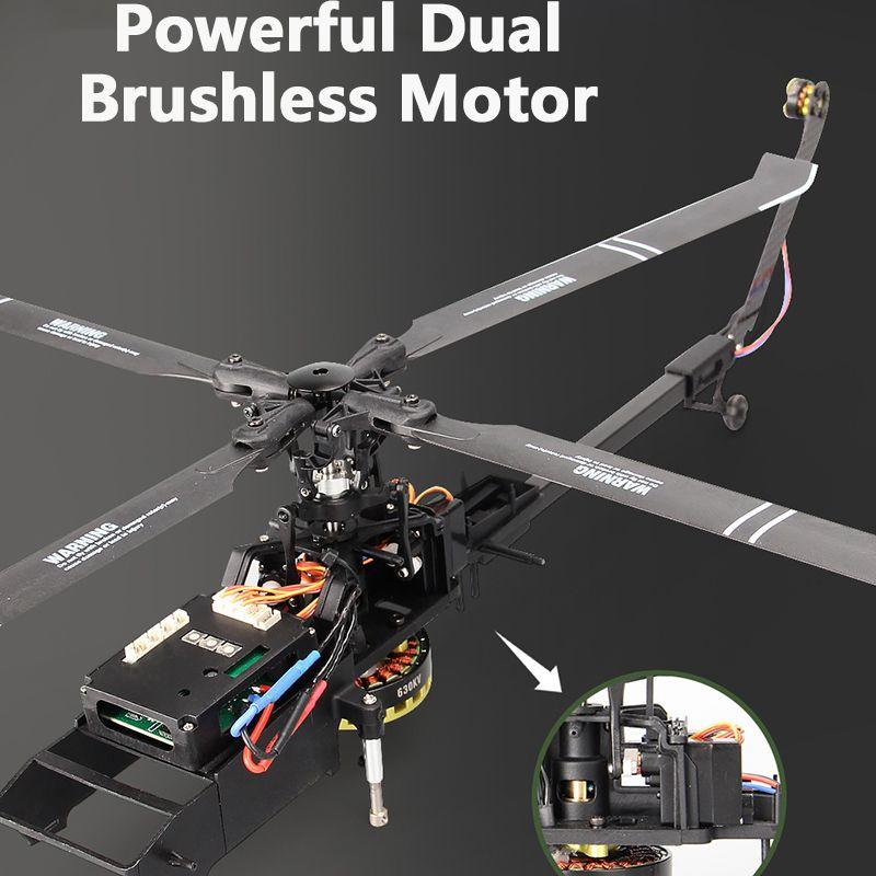 Eachine E200  RC Helicopter - 2.4G 6CH 3D 6G 6-Axis System Dual Brushless Direct Drive Motor 147 Scale Flybarless  BNF RTF RC Dron RC Drone