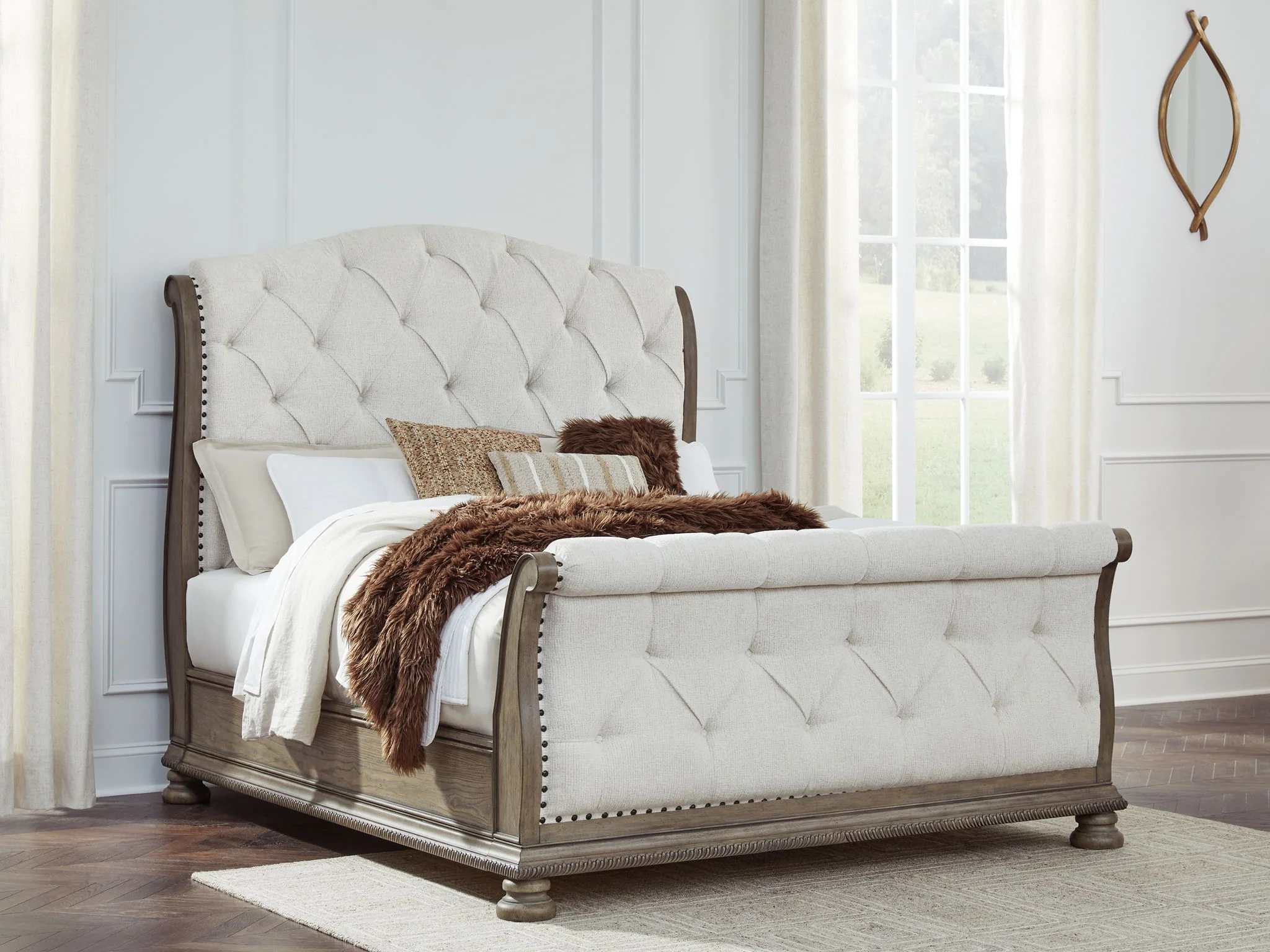 Ardenfield - Upholstered Sleigh Bed