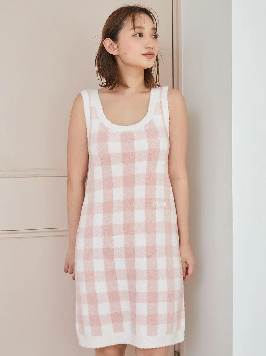 Checkered Jacquard Dress