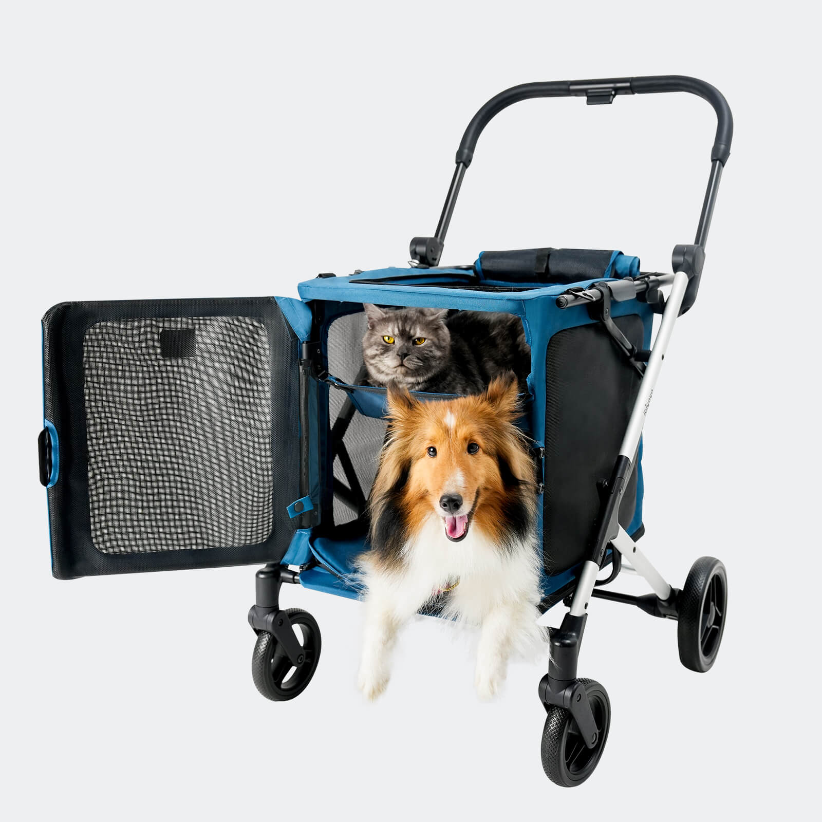 BigBuddy Pet Stroller and Soft Crate Combo, 2-in-1 Pet Wagon