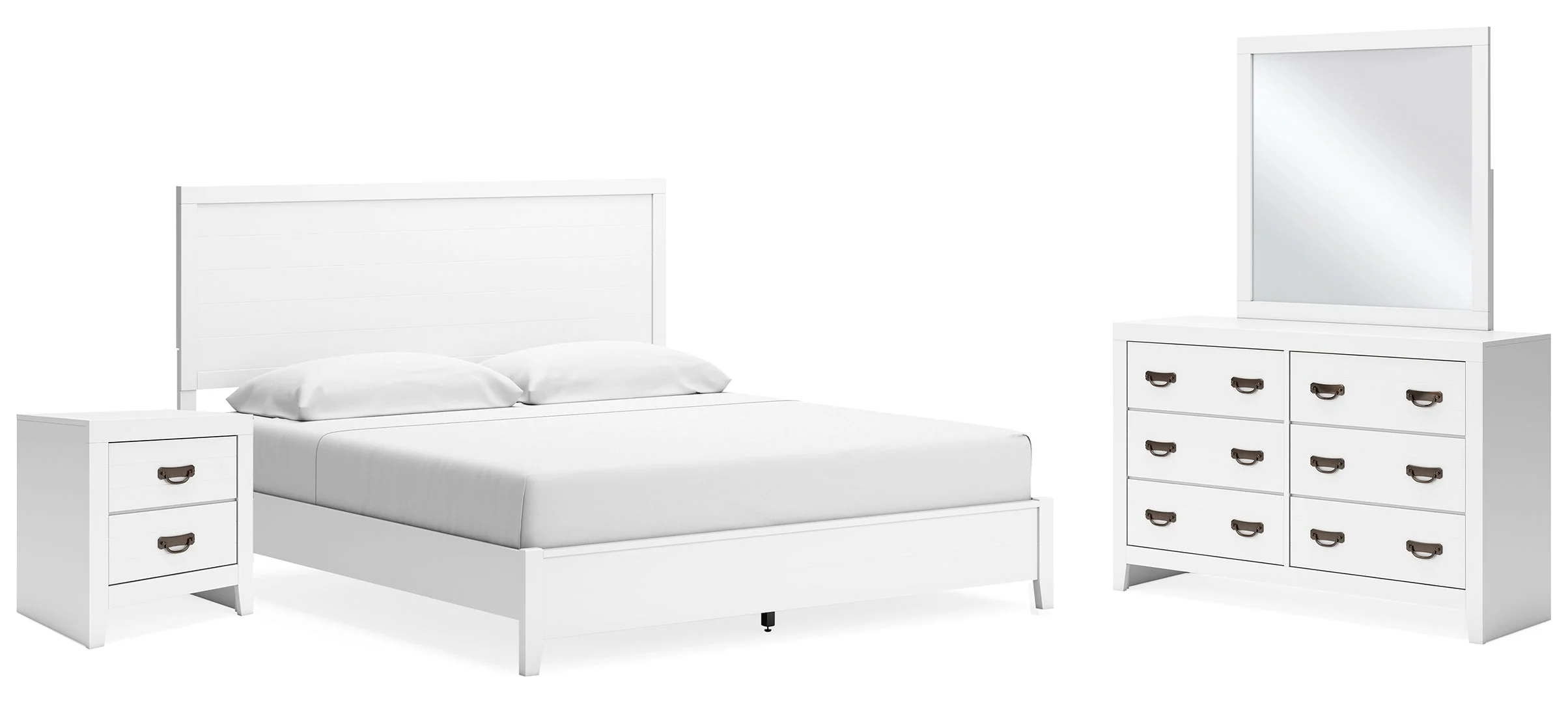 Binterglen White Panel Bedroom Set