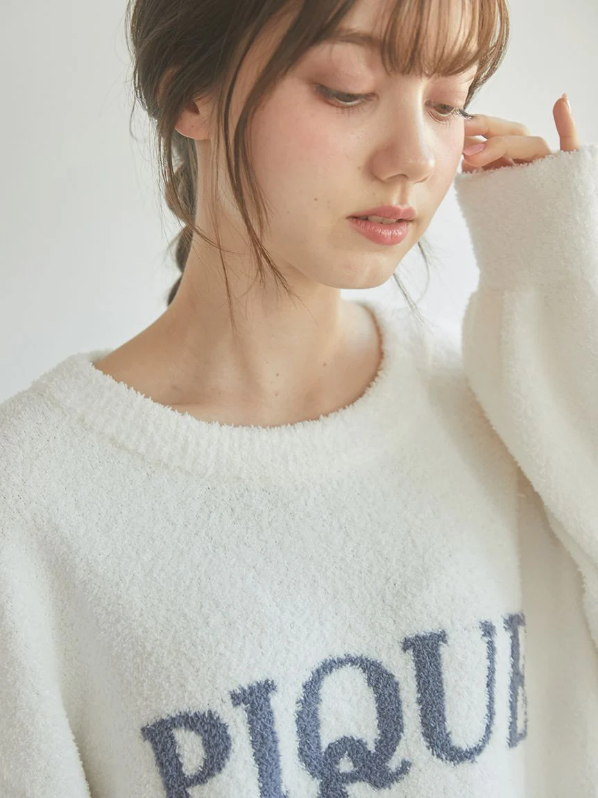 Baby Moco Cherry Jacquard Pullover Sweater