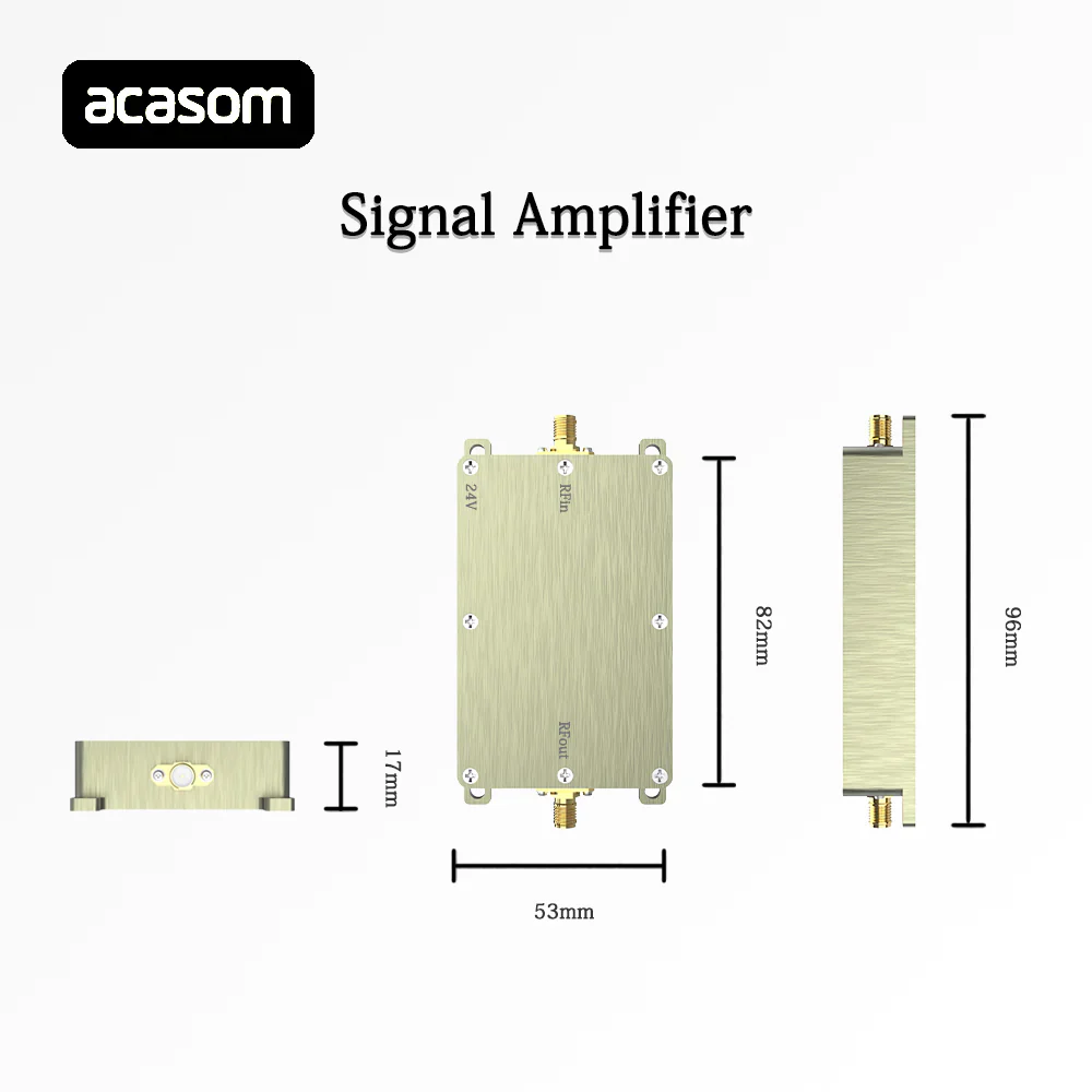 ACASOM 1.4GHz Drone Signal Amplifier - 10W 20W 40W 50W 100W RF High Power Amplifiers Wireless Signal Extender