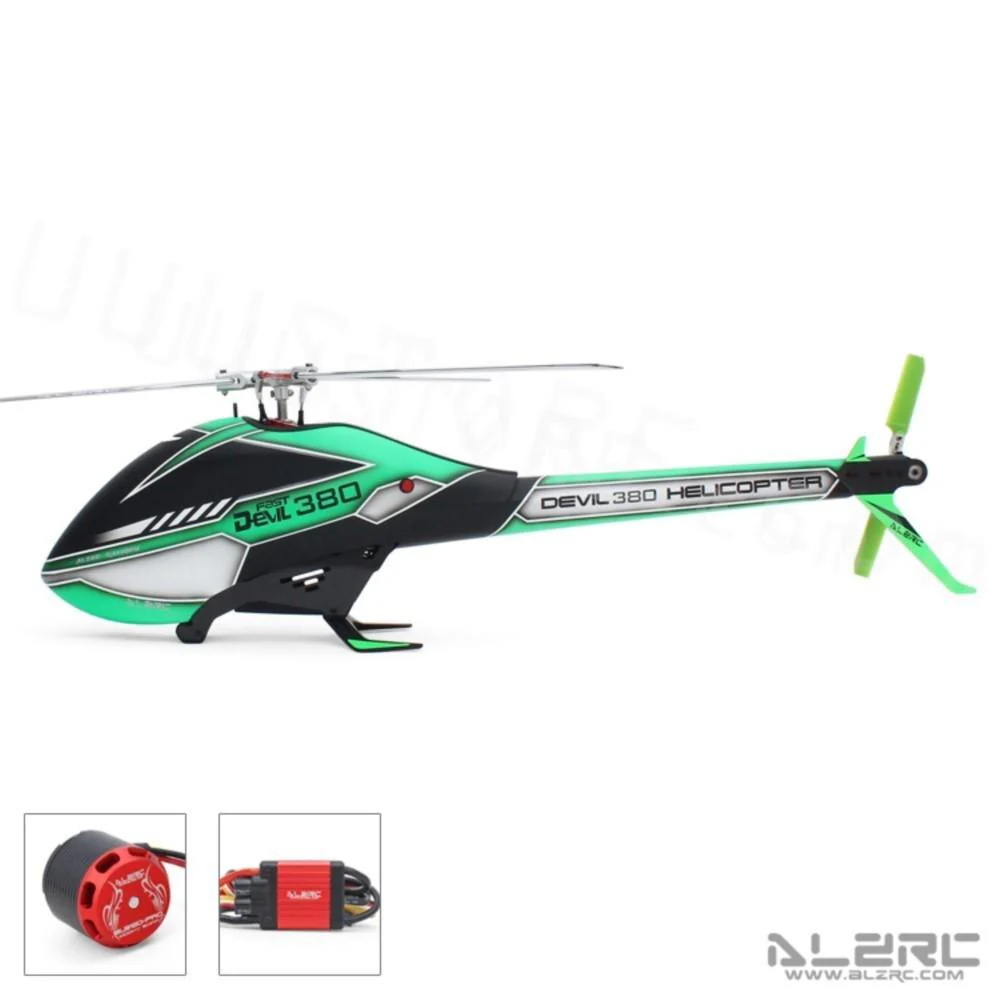 2023 New ALZRC Devil 380 Fast FBL 3D Flying RC Helicopter Super Combo With Motor ESC Servo Gyro RC Model toys