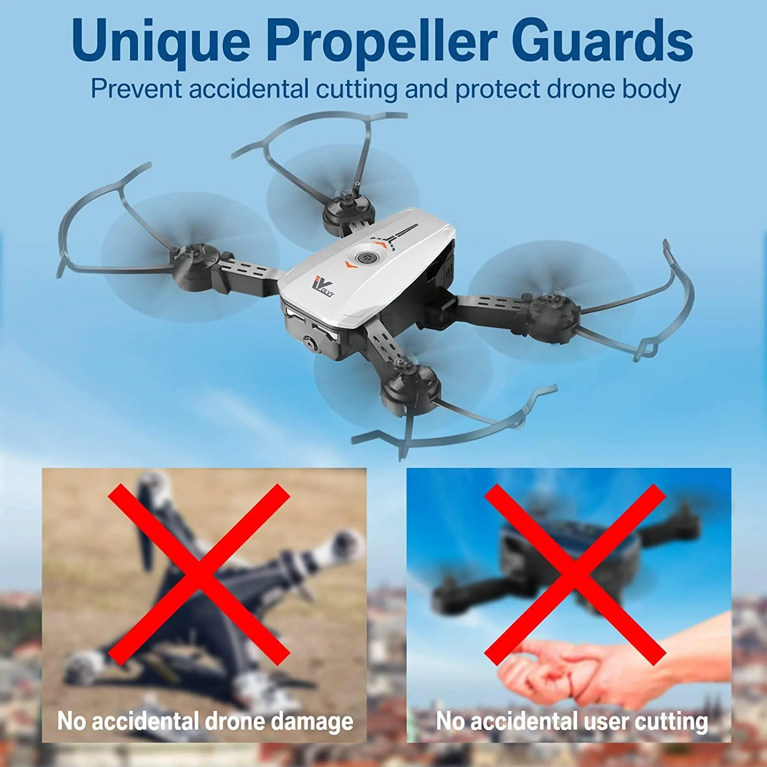 ATTOP X-Pack 3 Camera Drone - FPV Drone with Camera 1080P 164fts Range RC Drone with Voice/Gesture/Gravity Control Gift Ideas