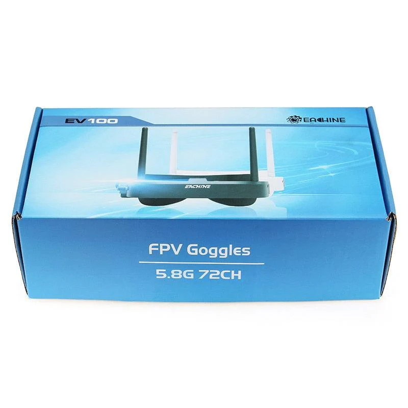 Eachine EV100 FPV Goggle - 720*540 5.8G 72CH FPV Goggles With Dual Antennas Fan 18650 Battery RC Drone FPV Drone Spare Part