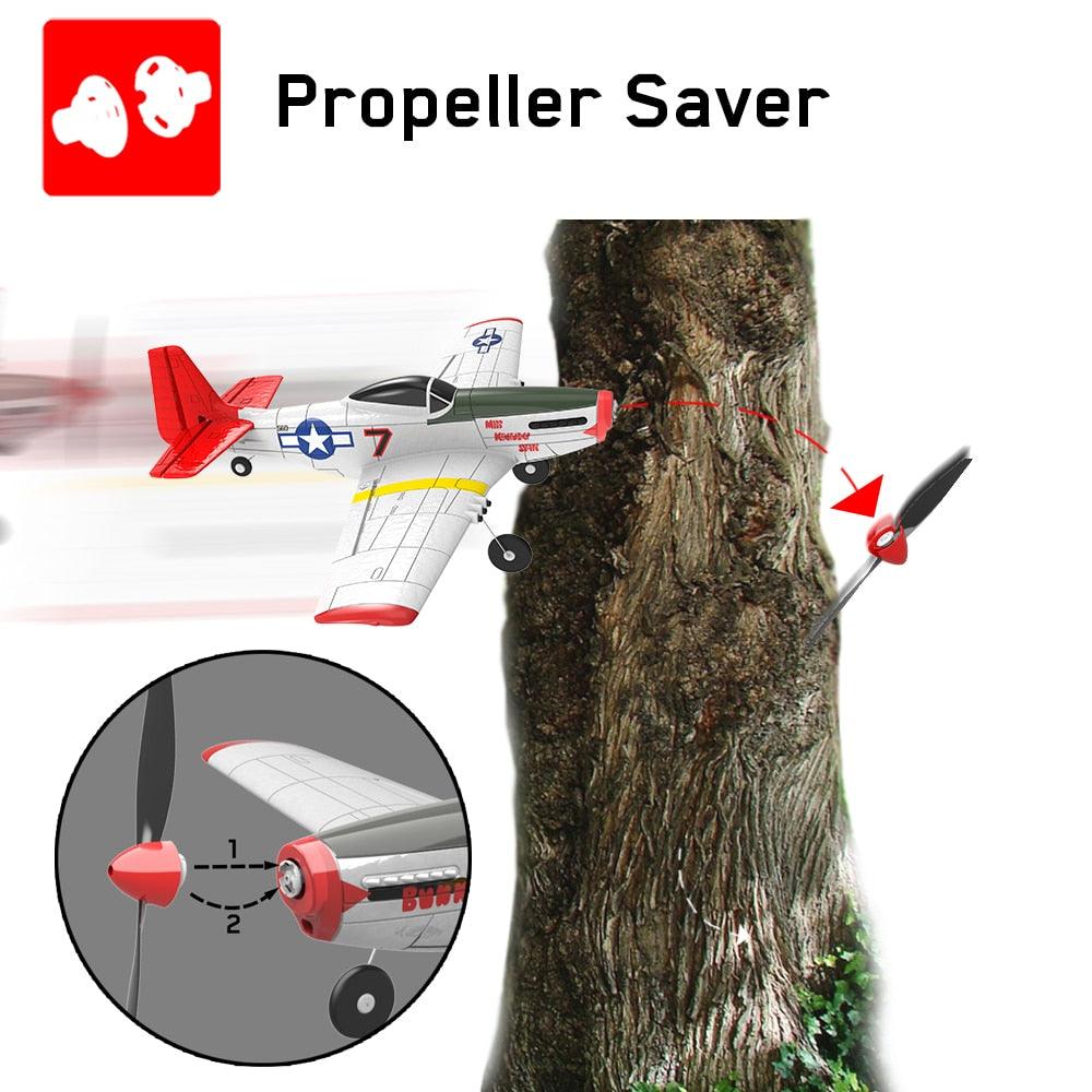 EPP 400mm RC Plane - P51D Mustang /F4U Corsair 4-Ch 2.4G 6-Axis RTF Airplane With Xpilot Stabilizer