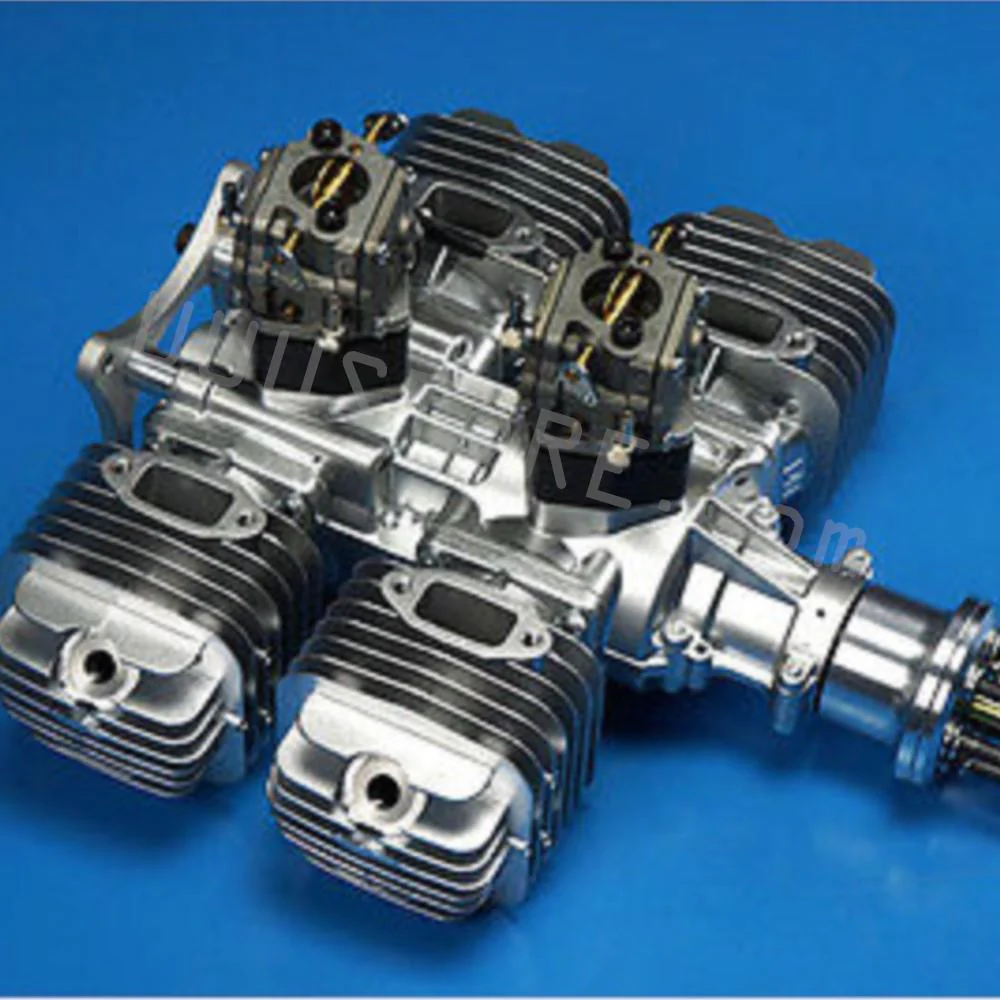 DLE 220CC DLE222 Gasoline Engine W/Electronic Igniton &Muffler For RC Airplane 4.8V-8.4V Newest Version