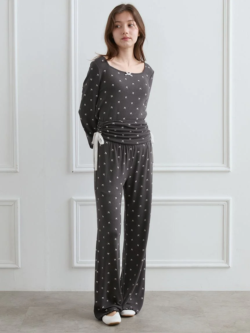 Soft Ribbed Ribbon Pullover