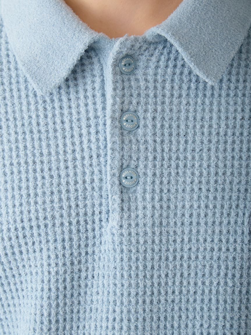 Men's Waffle Heart Sagara Knit Shirt