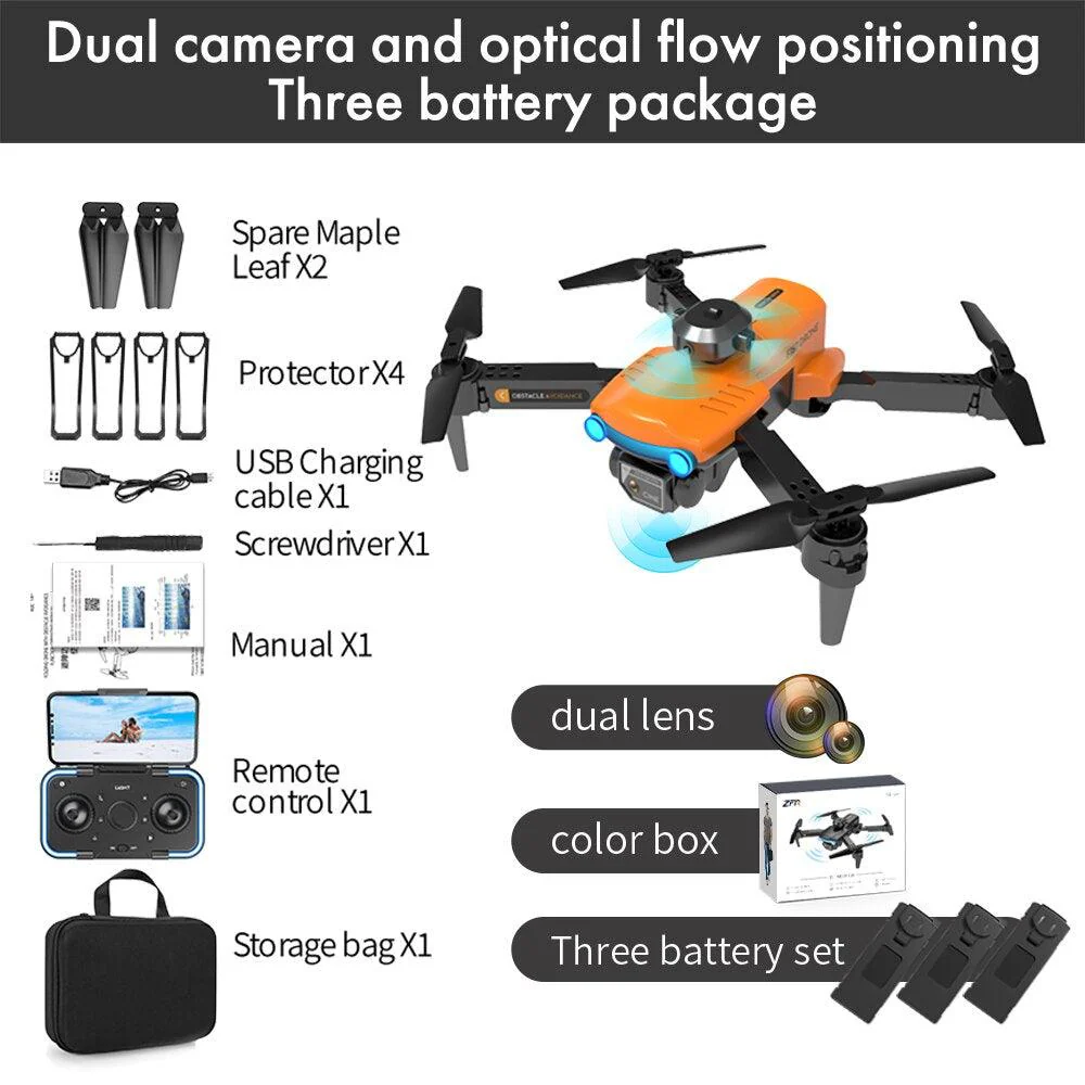 2024 New F187 Pro Drone - 4K HD Dual Camera Fixed Height Obstacle Avoidance 2.4Ghz Wifi Fpv Foldable Quadcopter RC Dron Toys Gifts