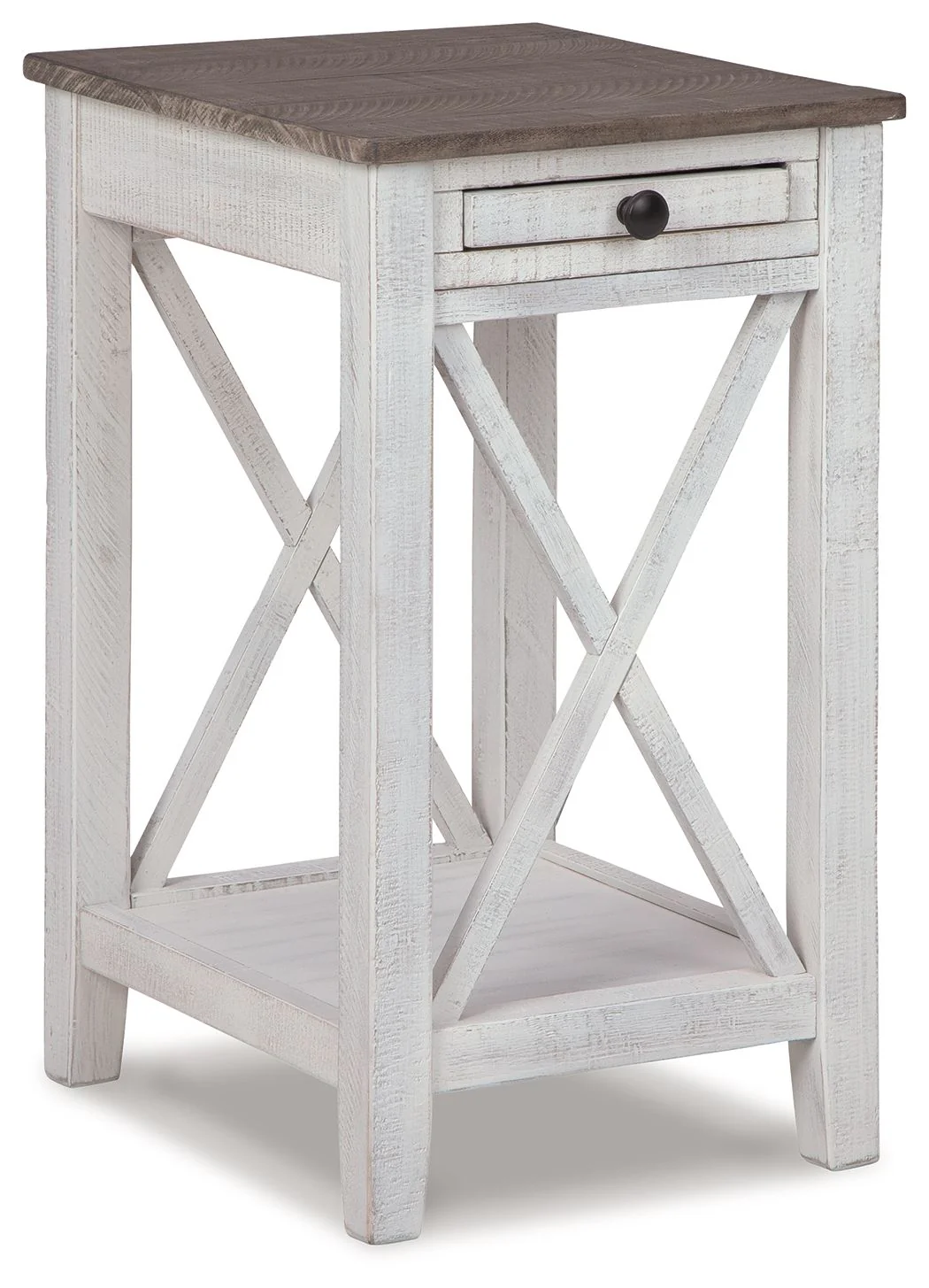 Adalane - Accent Table - White / Gray