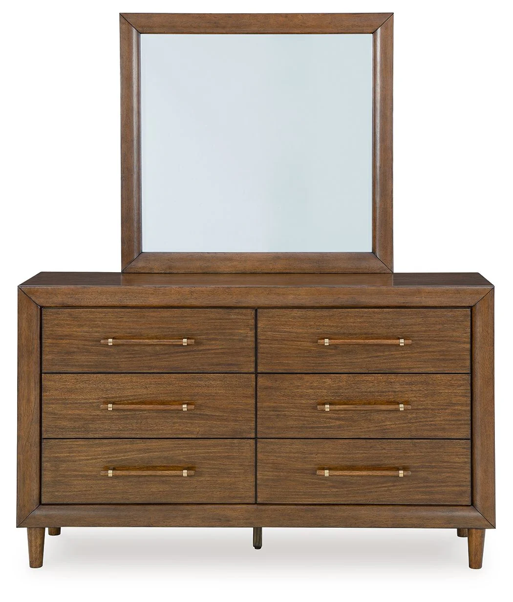 Lyncott - Dresser And Mirror - Brown