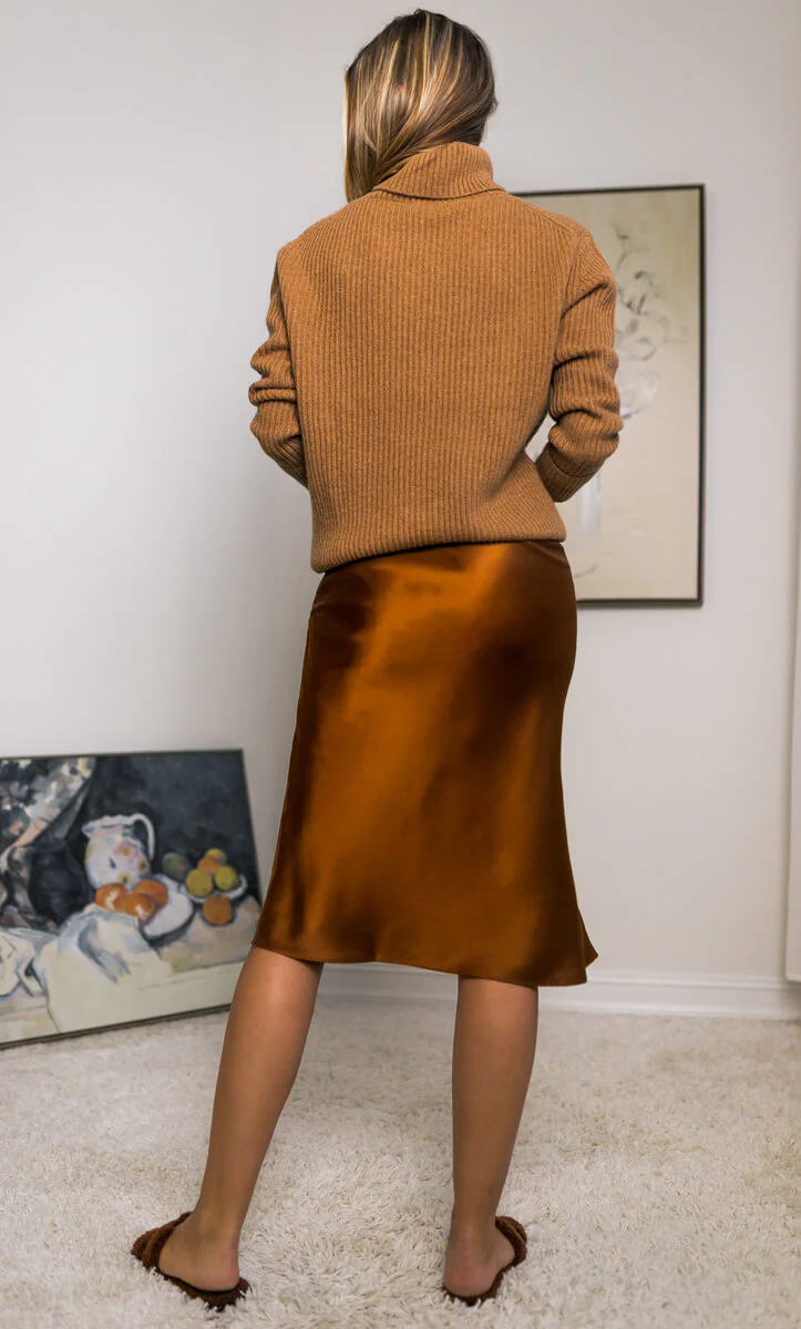 Alessa Silk Skirt
