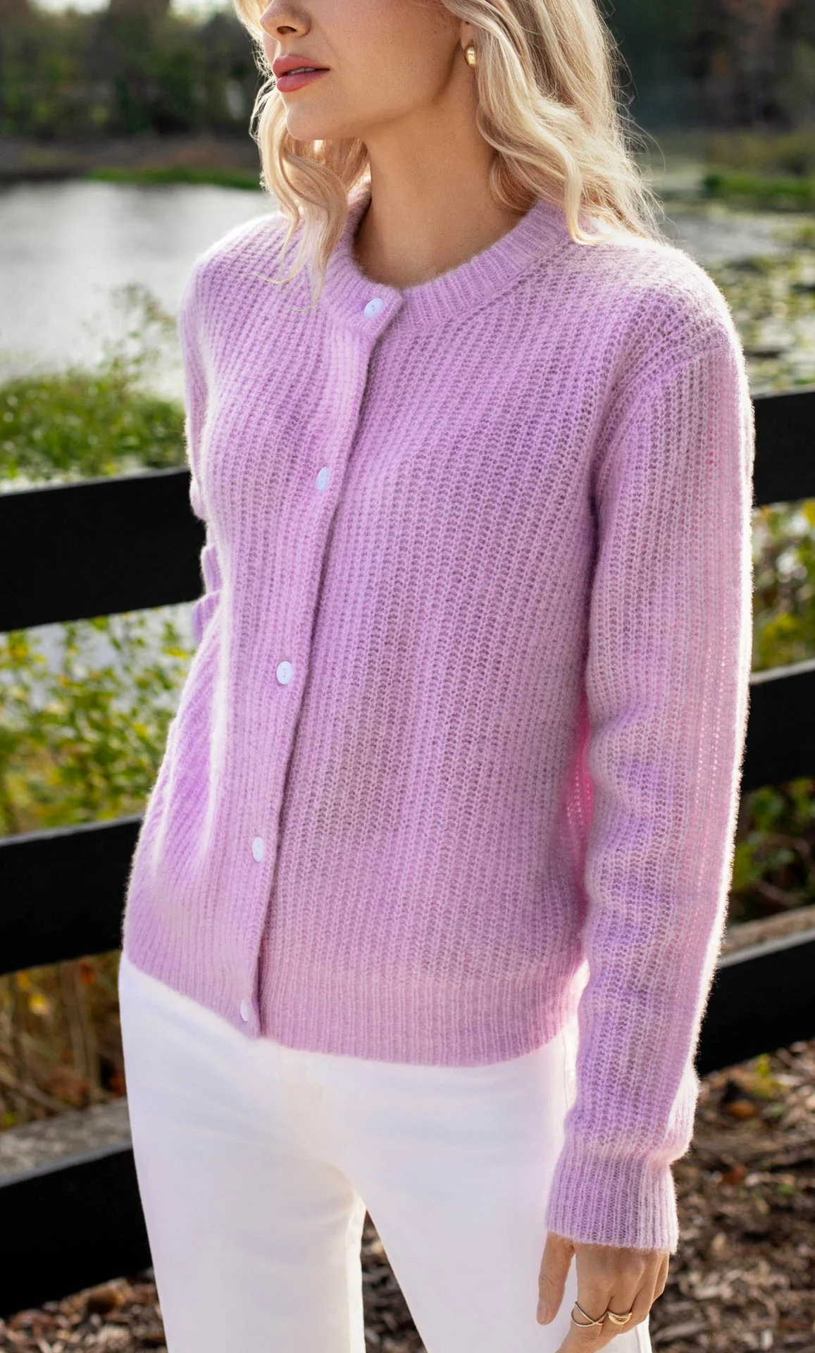 Bianca Boucle Cashmere Cardigan