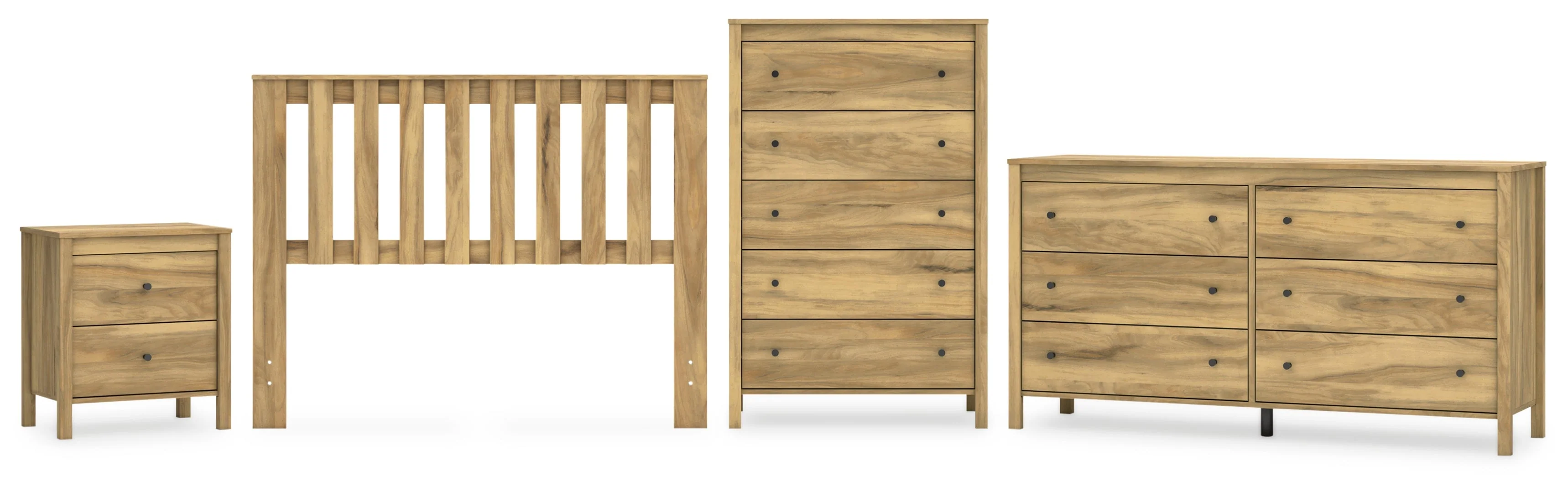 Bermacy Panel Headboard Bedroom Set
