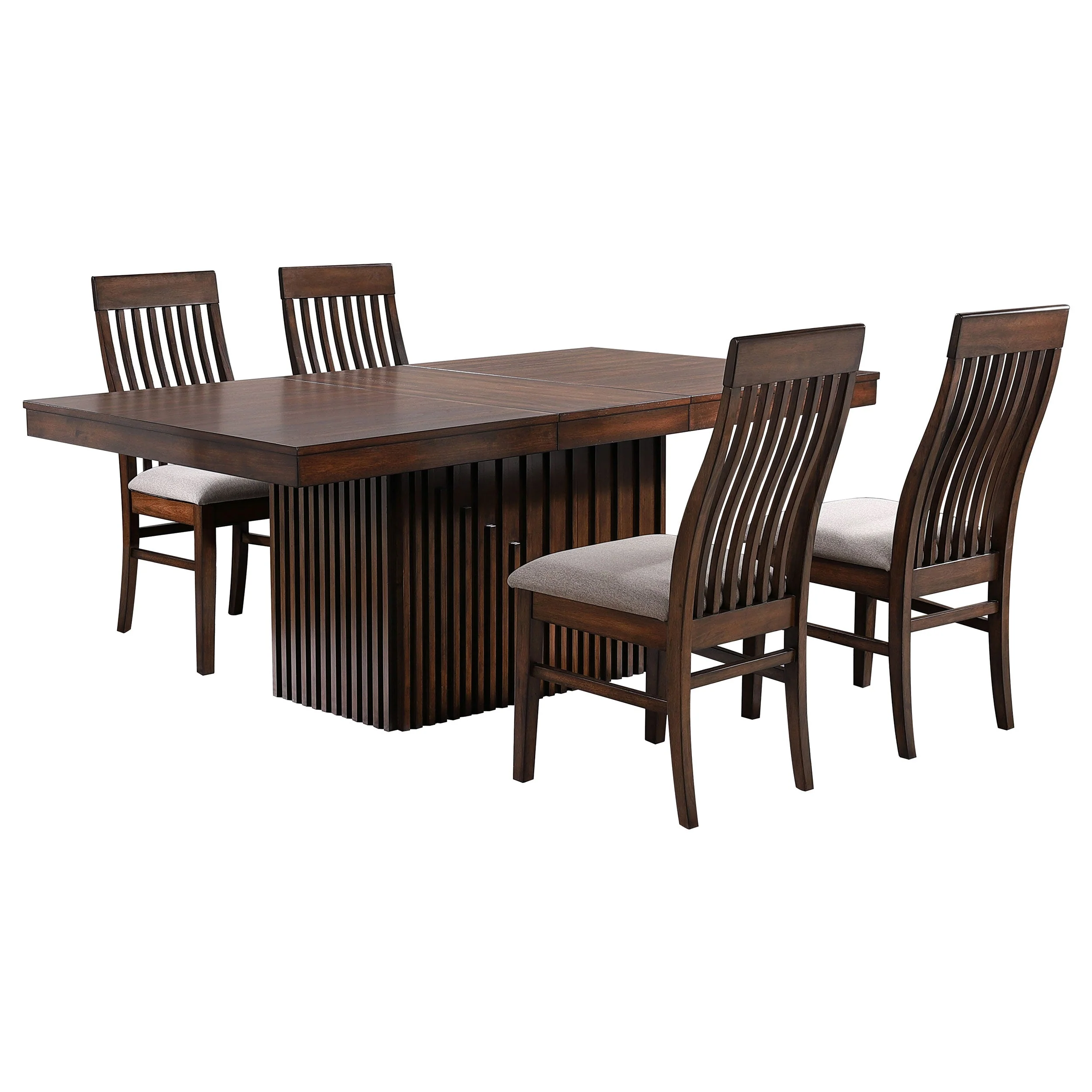 Briarwood  Extension Leaf Dining Table Set Mango Oak