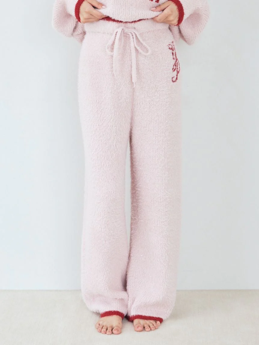 Glittering Feather Pants