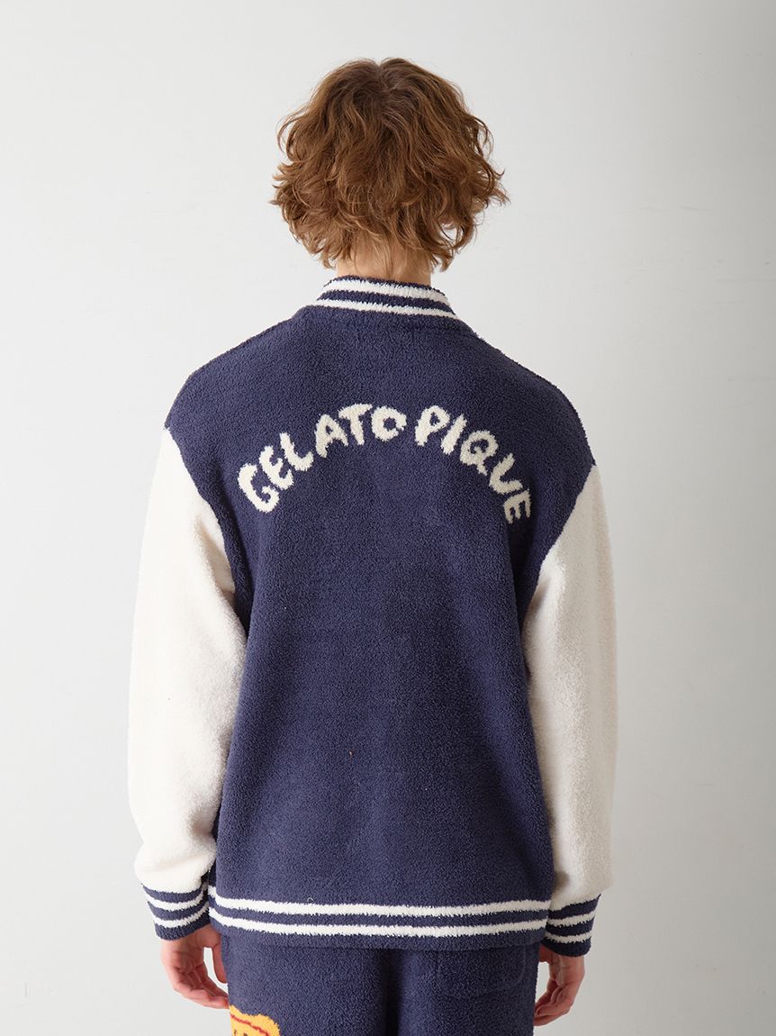 [Hirano Toshiyuki] Men's Powder Hamburger Jacquard Blouson