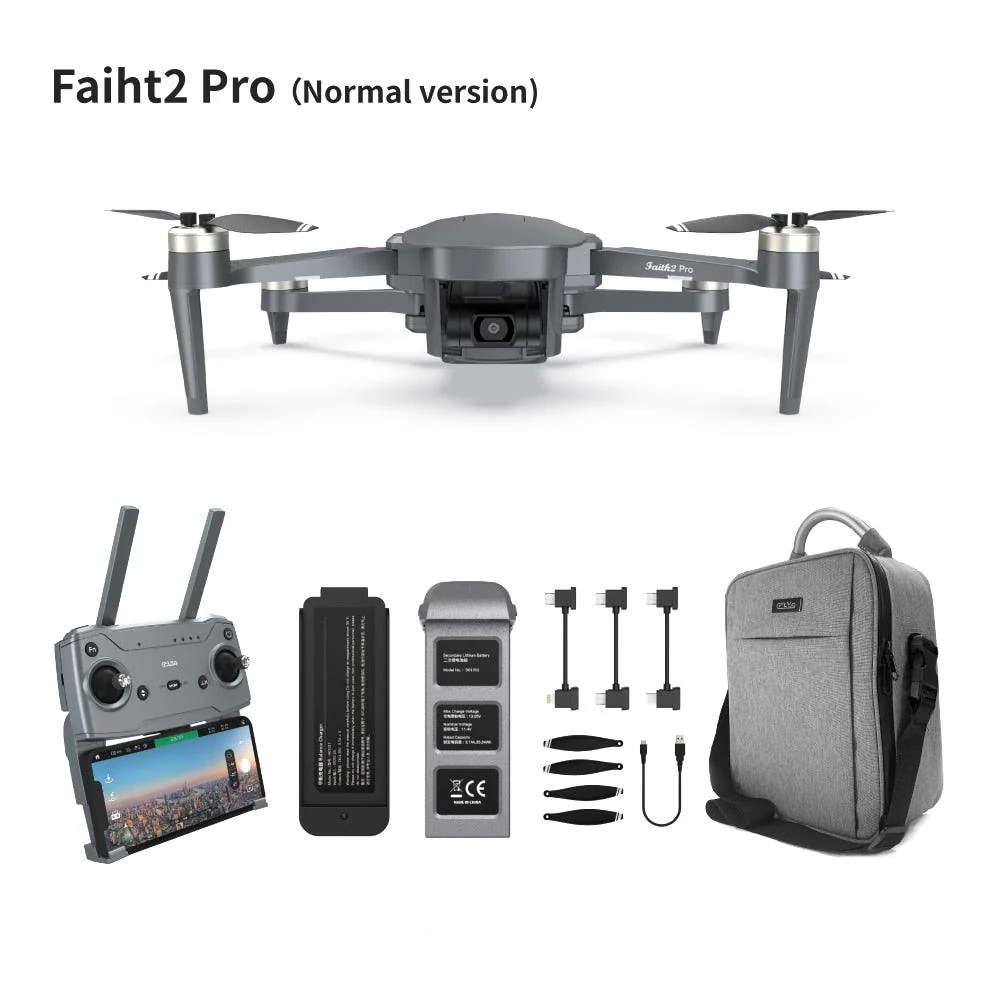CFLY Faith 2pro Drone - 3-Axis Gimbal Camera,4K Video 5 Directions of Obstacle Sensing,32 Mins Flight Time,6km Video Transmission