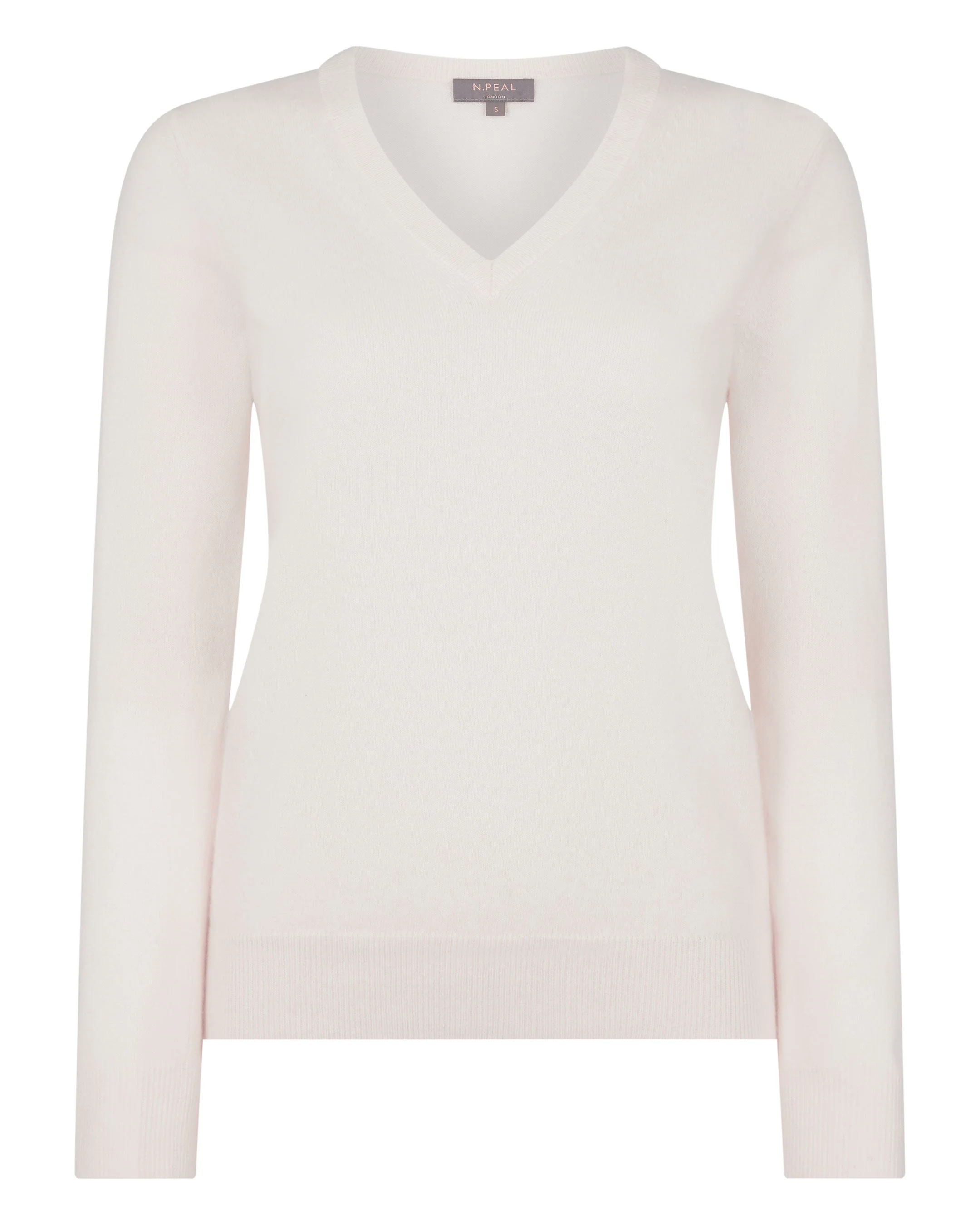 Women's Phoebe V Neck Cashmere Sweater New Ivory White